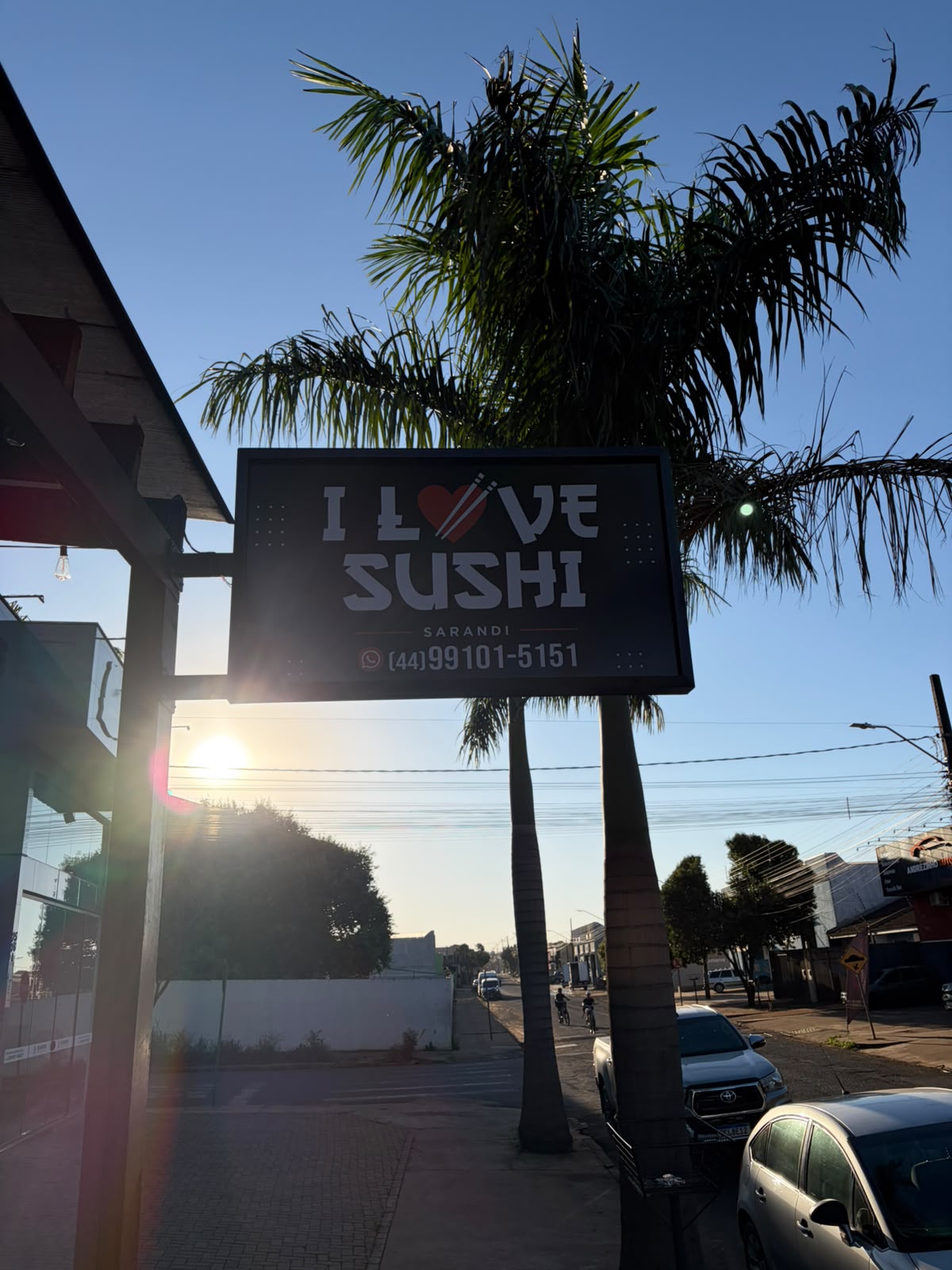 Placa da unidade I LOVE SUSHI Sarandi